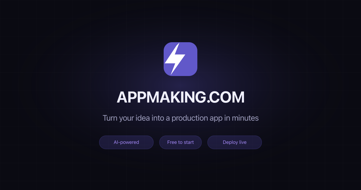 AppMaking screenshot